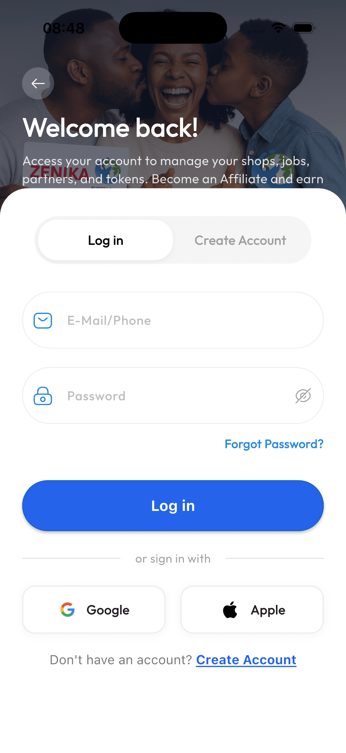 Create your account